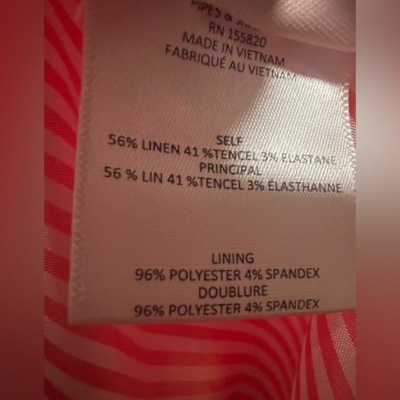 Veronica Beard $598 Linen Blend Sedgwick Blazer Red Orange Silver Buttons Preppy - Picture 8 of 10